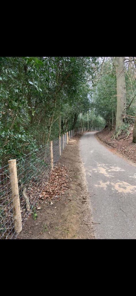 This is a photo of stock fencing installed along the side of a country road. By Fast Fix Fencing Newmarket